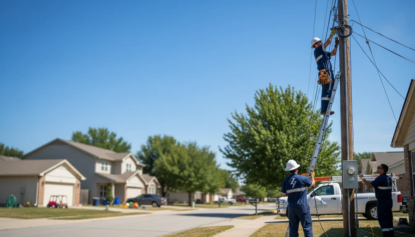 Residential electrician providing installation services in Peculiar, MO